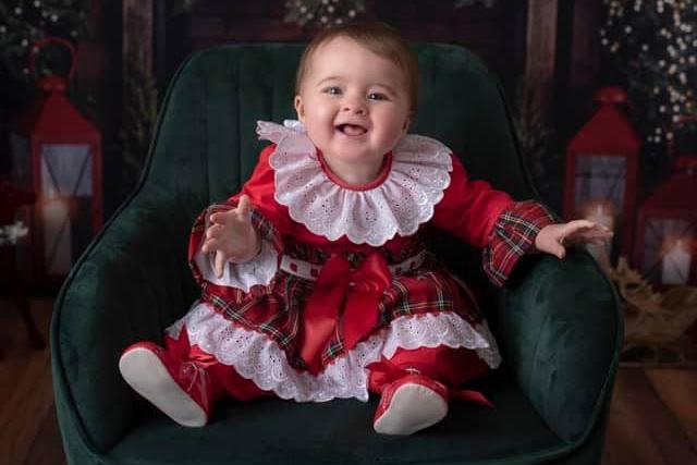 Grace Coutts is nine-months-old from Camelon