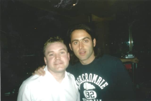 DJ Martin Wright with snooker legend Ronnie O'Sullivan
