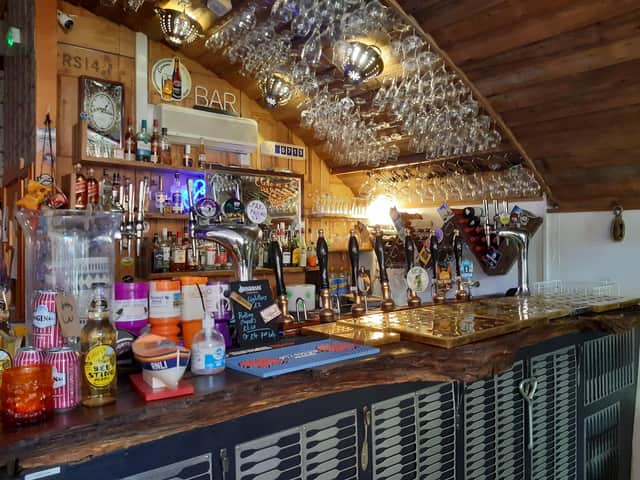 The bar at Dorothy Pax is made from timbers of a ship of the same name which was retired in the 1950s.