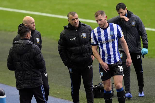 Sheffield Wednesday's Tom Lees picked up an injury against QPR. (Pic Steve Ellis)