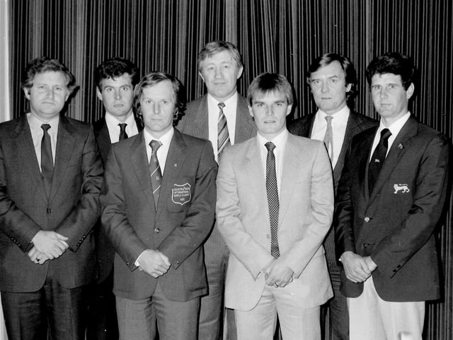 A sports forum was held in Peebles, October 1984.