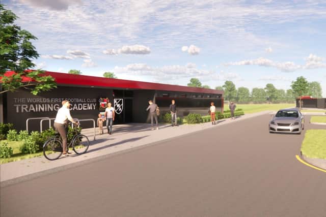 A new training academy is planned too as part of Sheffield FC's proposed move to Meadowhead (pic: Sheffield FC/WMA Architects)