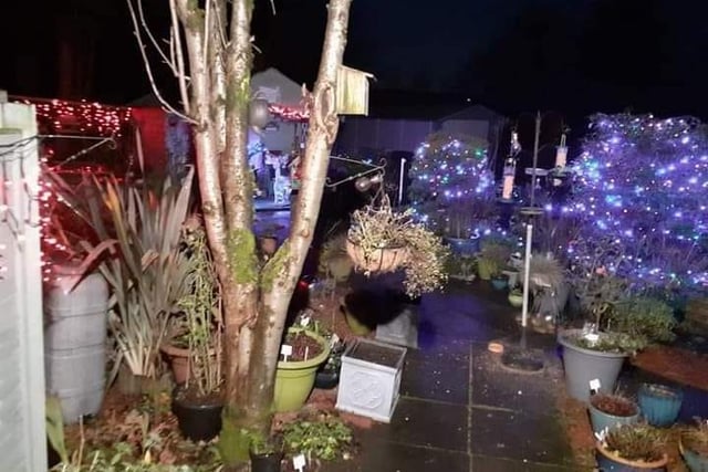 A festive garden display from David Gallacher in Bonnybridge