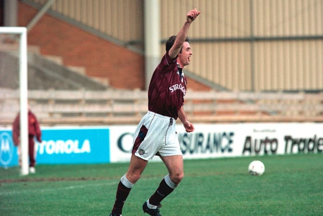 Made the move from Hibs during the 94/95 season. Had helped Hearts' rivals win the 1991 League Cup. Left for Falkirk the following year.