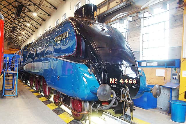 World Record holder A4 Pacific Mallard at Wabtec Works, Doncaster.  Picture: Tony Saxton