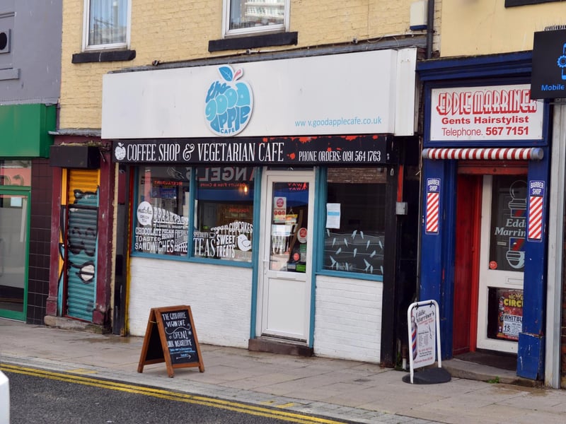 The Good Apple Cafe on Derwent Street, Sunderland, has a 4.8 rating.