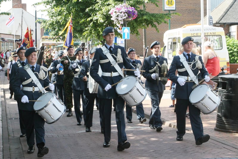 Marching through the streets in 2010