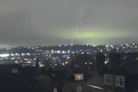 Sheffield's skies were lit up by the aurora borealis at around 9.10pm last night (February 27). This photo from Millhouses captures the unreal green glow seen by some.