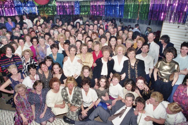 Binns staff gathered for a closing down party in January 1993. Can you spot someone you know?