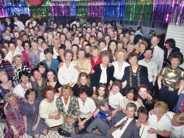 Binns staff gathered for a closing down party in January 1993. Can you spot someone you know?