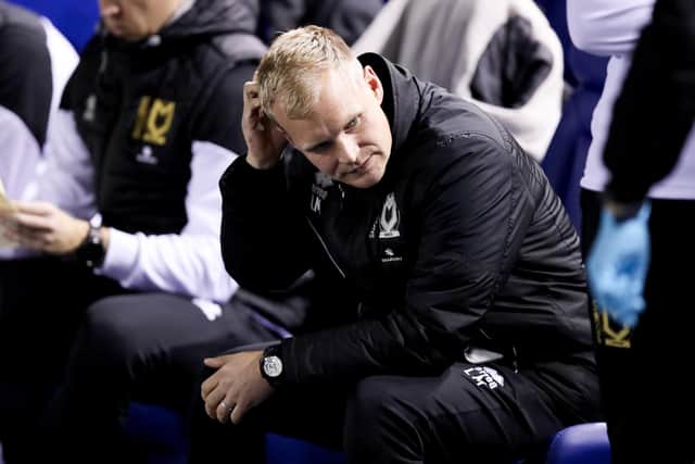 MK Dons chief Liam Manning claimed his side weren’t brave enough to see out their 1-0 lead under the lights at Hillsborough on Tuesday evening.