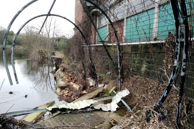 Five Weirs Walk damage from the 2019 floods