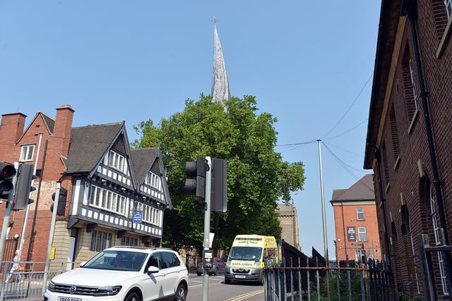 Chesterfield then and now. St Marys Gate - Chesterfield