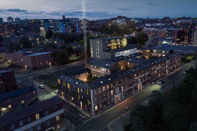 The Eyewitness Works development in Sheffield city centre, where contestants on new Channel 4 interior design show Design Your Dream will compete to win a two-bedroom apartment worth an estimated £250,000 (pic: Capital&Centric)