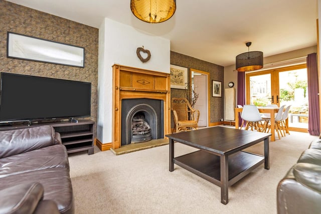 With a dining area and space to relax, this flexible space would suit family life.