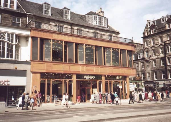 The old Wimpy restaurant on Princes Street. Picture: TSPL