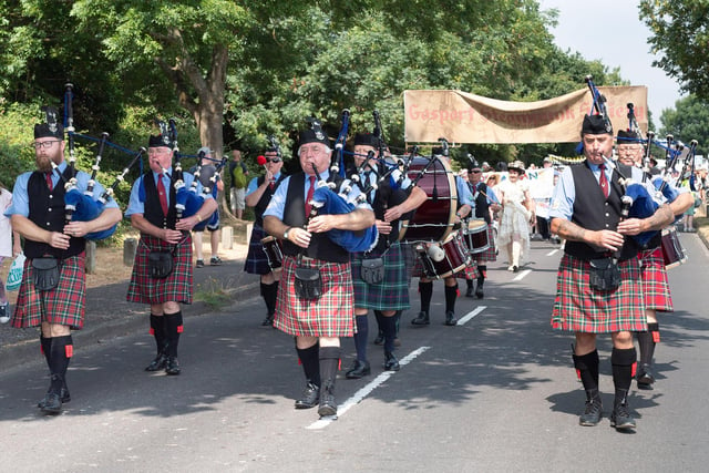 Hampshire Caledonian Pipe Band in 2018. Picture: Keith Woodland