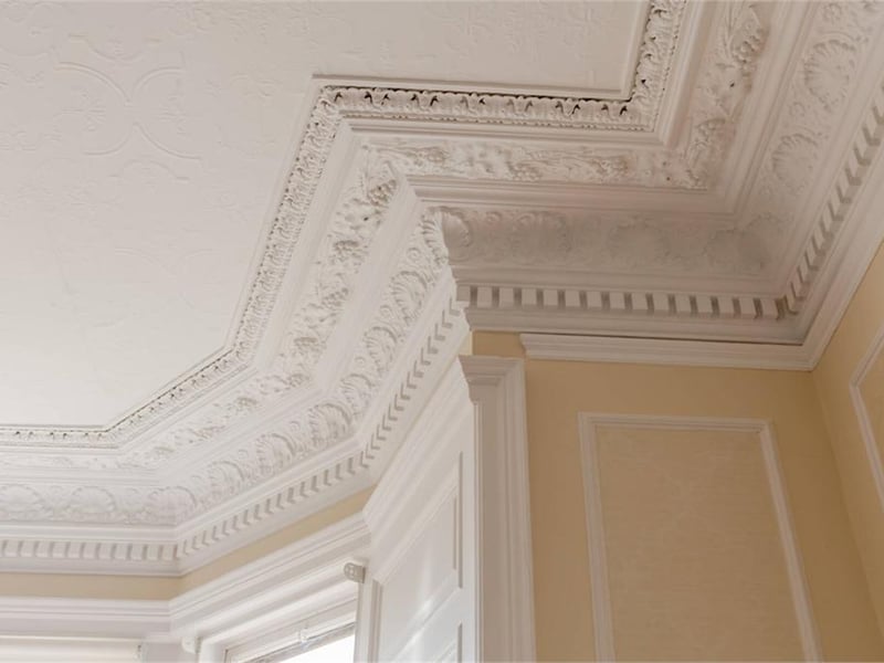 Ornate cornices.