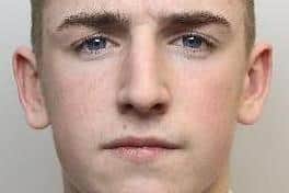 Pictured is Taylor Meanley, aged 17, of of Beech Crescent, Mexborough, who was found guilty of the murder of Lewis Williams and of possessing a firearm with intent to endanger life. He also admitted assaulting a teenager and damaging property.