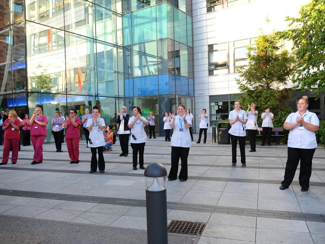 Here's what the final Clap for Carers looked like when it took place at Queen Alexandra Hospital on Thursday, May 28.