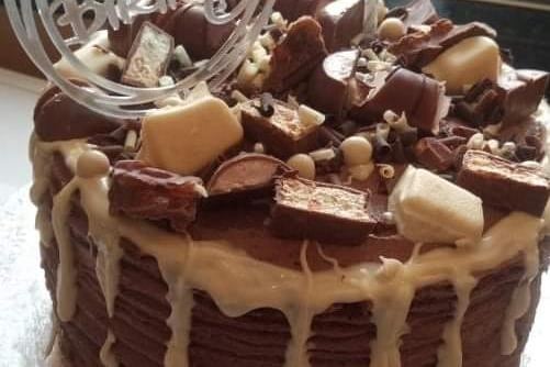 Hayley Smiler Burton sent in this chocolate cake.