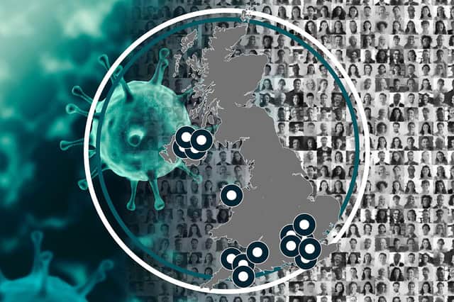 Covid infection rates have been rising in many parts of the UK, with one town recording a six-fold increase in just a week (Graphic: Mark Hall / NationalWorld)