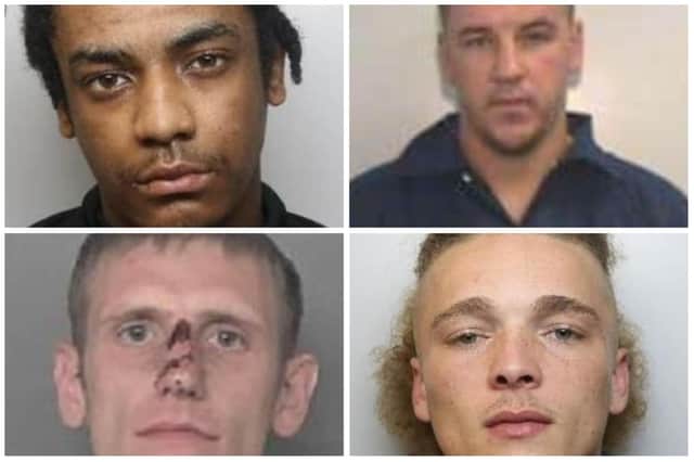 Every inmate pictured here has been convicted of crimes committed while serving at South Yorkshire’s four prisons
