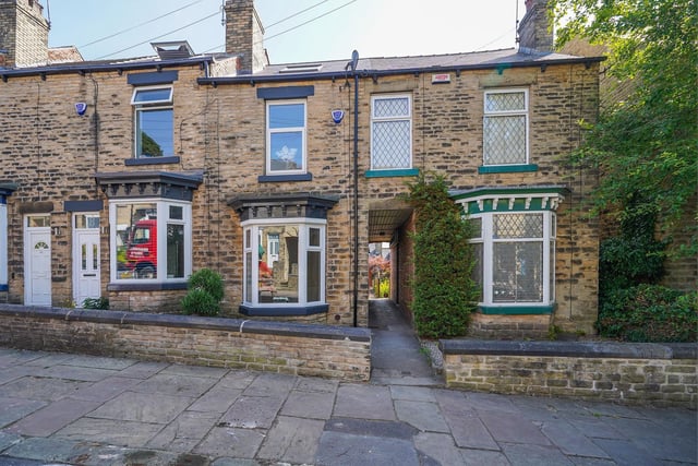 This three-bedroom property in Crookes is said to be perfect for a young family, with lots of green spaces and highly regarded schools in the area.