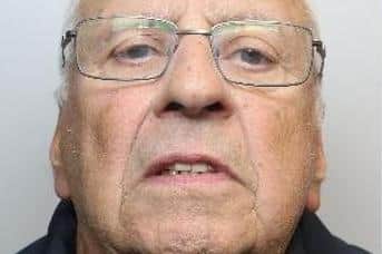 Pictured is Donald Wood, aged 83, of Roundacre, in Barnsley, who has been found guilty after a Sheffield Crown Court trial of three counts of sending a letter with intent to cause distress or anxiety relating to three MPs.