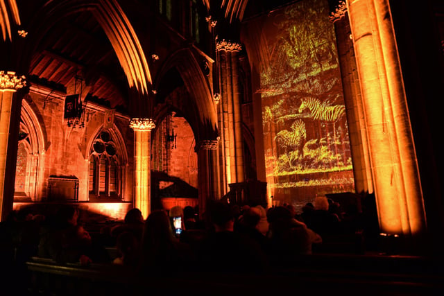 The DN Festival of Light, Right Up Our Street's Winter Festival, gets underway at the Doncaster Minster.
