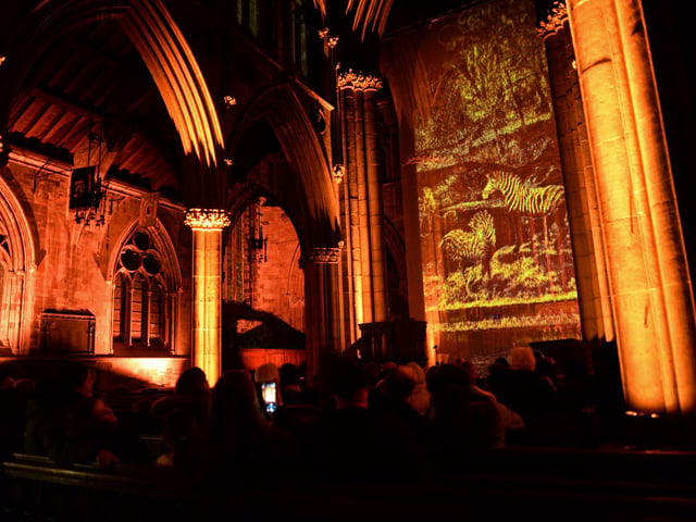 The DN Festival of Light, Right Up Our Street's Winter Festival, gets underway at the Doncaster Minster.