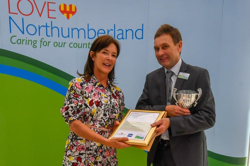 The award for an outstanding individual went to Dr David Cowen, who has worked tirelessly for years to maintain the grounds of five main hospital sites across Northumberland as well as his full-time job as an anaesthetist for Northumbria NHS Trust.