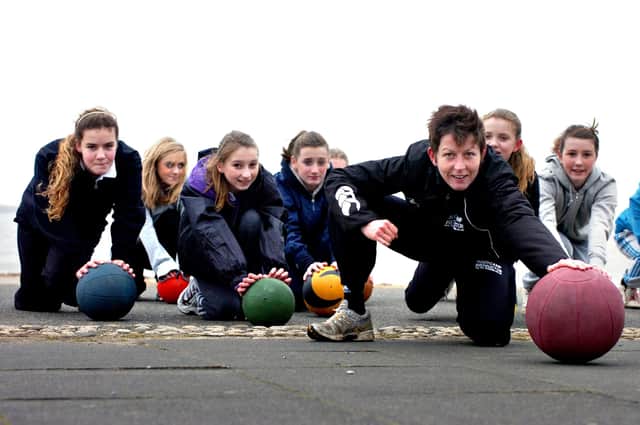 Members of the Monkwearmouth school netball teams being put through their paces by Kelly Kirk from the Outdoor Fitness Company. Were you in the picture nine years ago?