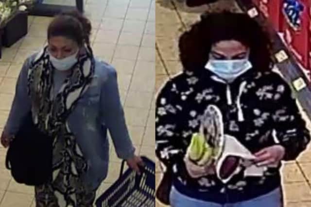 Police would like to speak to these two women in connection with a series of thefts targeting elderly women