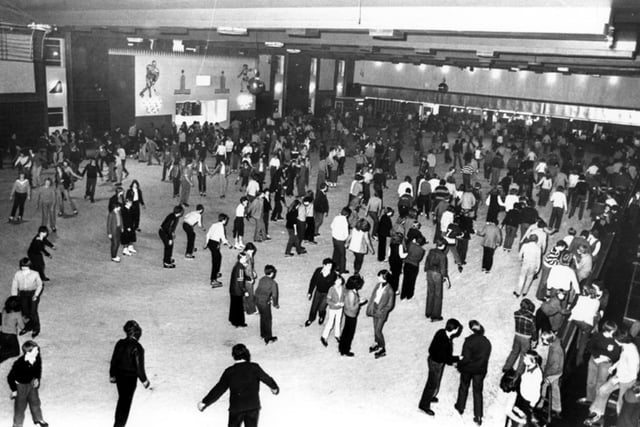 Silver Blades ice rink on Queens Road in Sheffield used to draw big crowds. It is pictured here in 1980