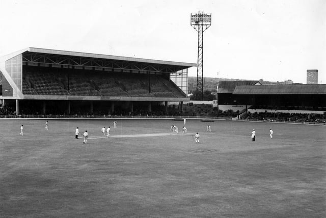 Yorkshire host Roses rivals Lancashire at the Lane in August 1967.