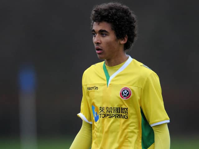 Dominic Calvert Lewin pictured as a Blades player in 2013 - © BLADES SPORTS PHOTOGRAPHY