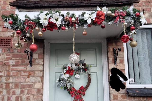 A festive wreath from Megan Dowling.