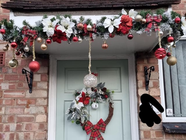 A festive wreath from Megan Dowling.