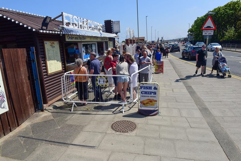 The queue for fish & chips at South Shields