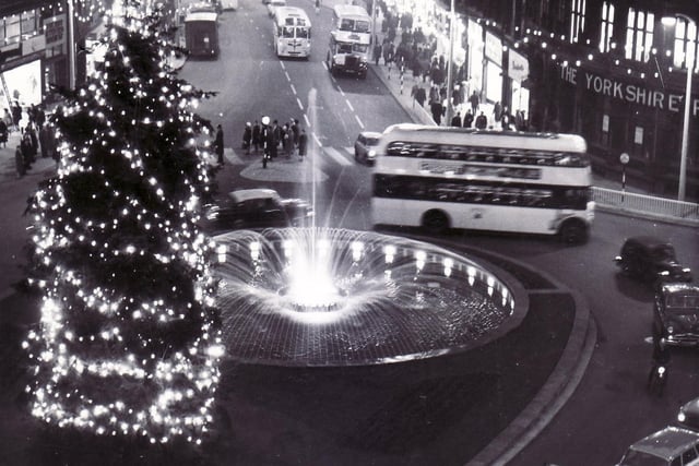 Christmas lights on Fargate, Sheffield - 1967
Goodwin fountain Illuminations