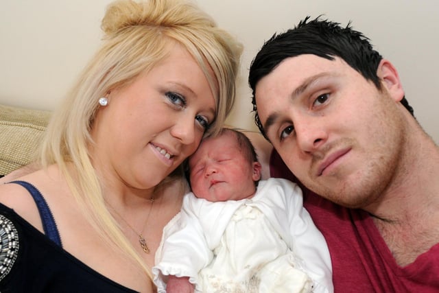 Sarma Arins, Maternity Assistant at KMH  and Stuart Godfrey, Theatre staff at KMH are the first members of staff at the hospital to have a baby at the new ward. 
Baby Betsy Ann Godfrey was born at 2.45am on new years day weighing 6lb 11 . 
They met each other at the hospital.