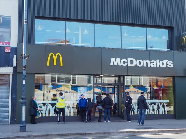 People in Portsmouth rushed out to get one final McDonald's before they shut on March 23.