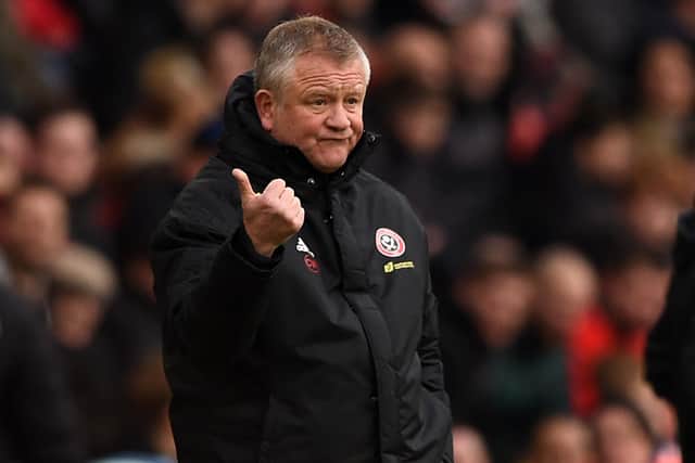 Sheffield United manager Chris Wilder has said that one of his players may not sign a new deal because of high demands from his agent (Photo by OLI SCARFF/AFP via Getty Images)