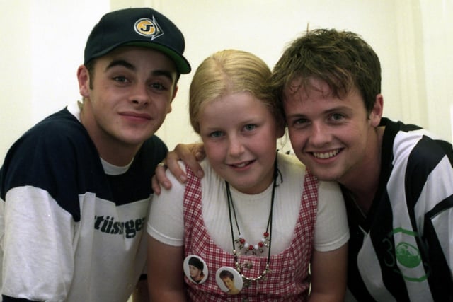 Echo prize winner, Kayleigh Lindstedt got to meet P J and Duncan when they came to the Sunderland Empire in 1995.