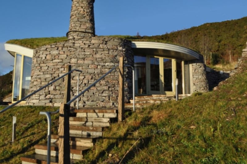 The two unique houses were designed by Hebridean architect Stuart Bagshaw.