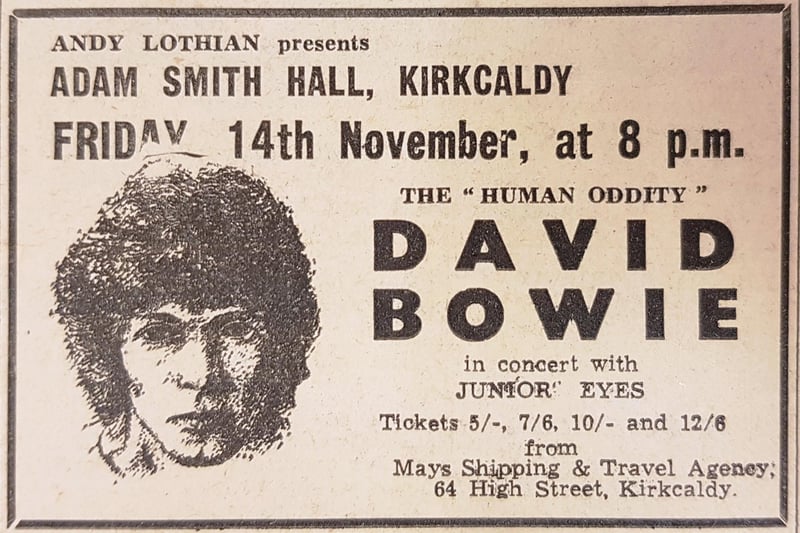 David Bowie played a gig at the Adam Smith in 1969, shortly after charting with Space Oddity - but a late change to his schedules meant barely 50 people saw him perform live.