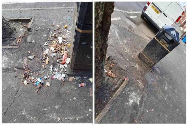 A resident who has lived in the area for five years, cleaned up the rubbish on Popple Street yesterday.