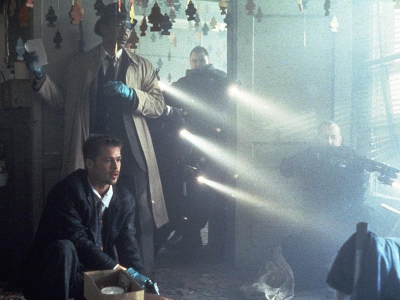 Starring Morgan Freeman and Brad Pitt, Se7en is a classic thriller horror that has just one jump scare, but will still keep you on the edge of your seat.