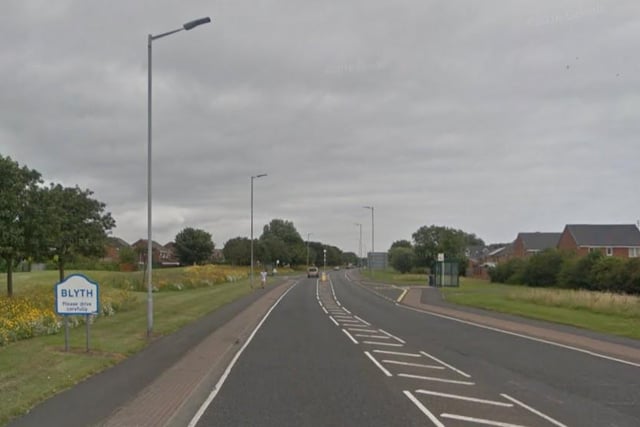 The road, which passes through Blyth, was the scene of 146 casualty accidents.